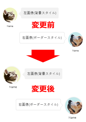 吹き出しカスタマイズのスマホ表示