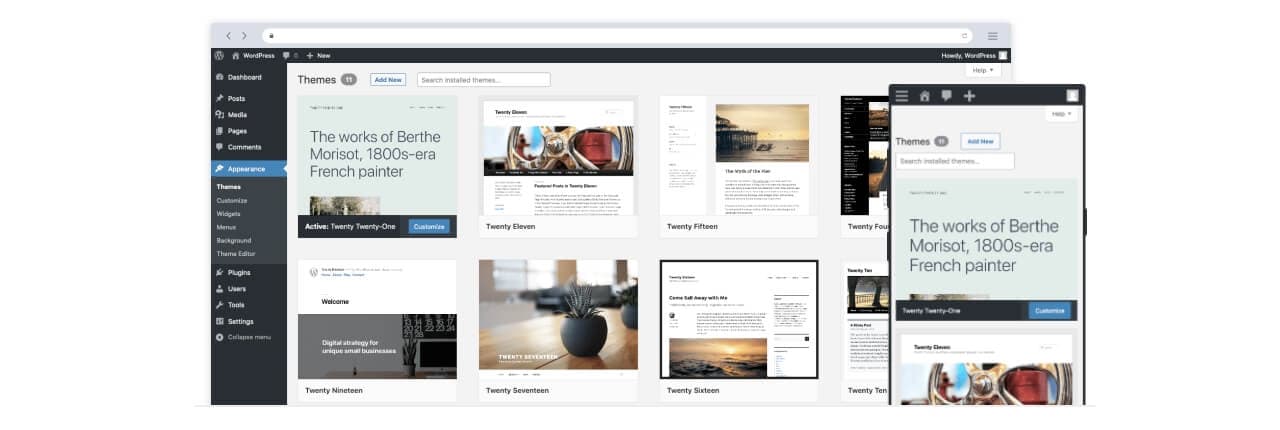 WordPressテーマのインストール＆有効化