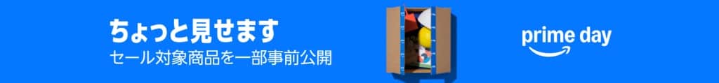 ちょっと見せますプライムデータイムセール商品